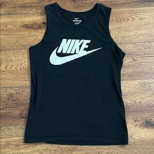 Nike Men’s Black and White Tank Top - Size: Small